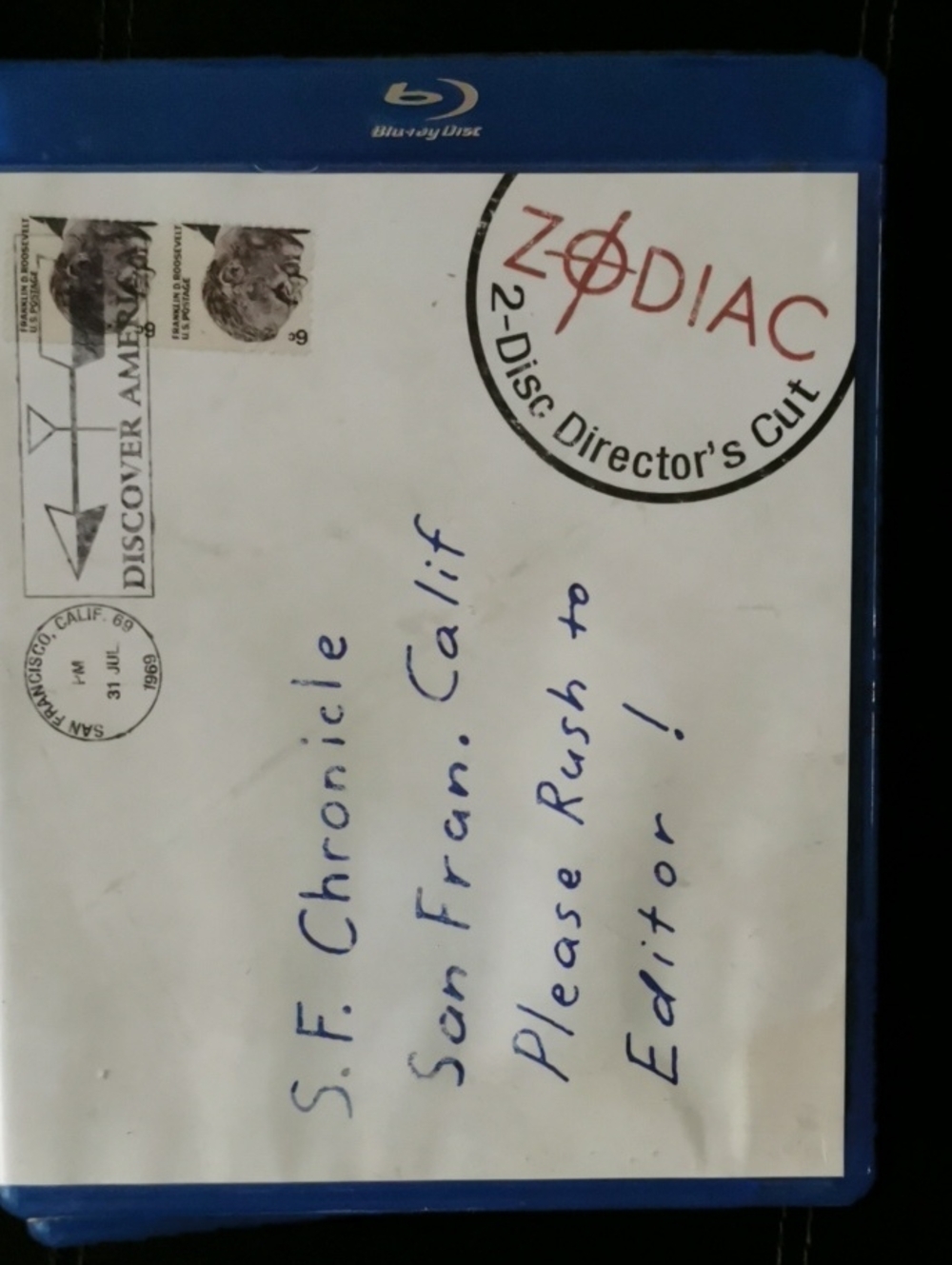 Zodiac Director's Cut Blu-ray - Blue Case